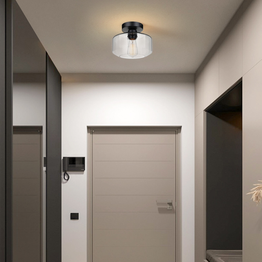 Manci Semi-flush Glass Mount Light