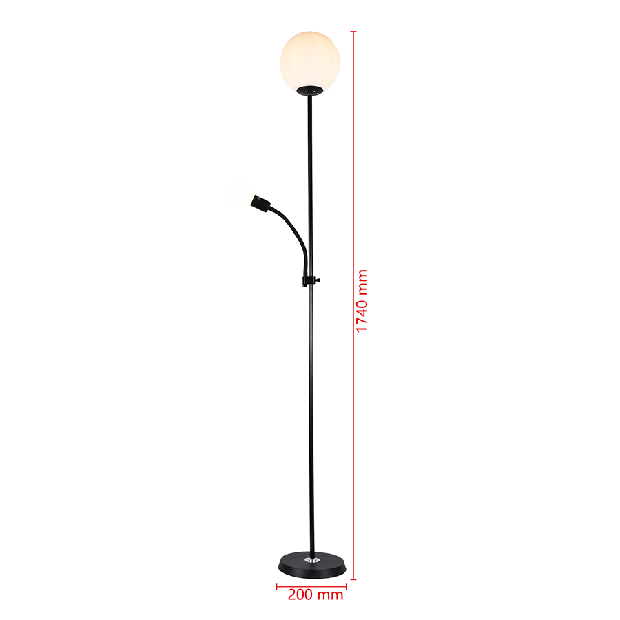 Miron Floor Lamp with Reading Lamp