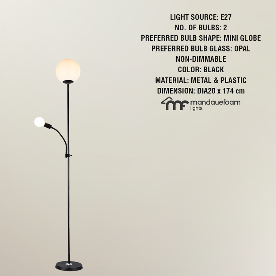 Miron Floor Lamp with Reading Lamp