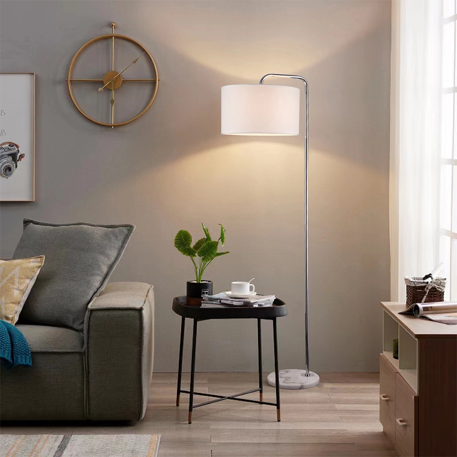 Yette Chrome Floor Lamp