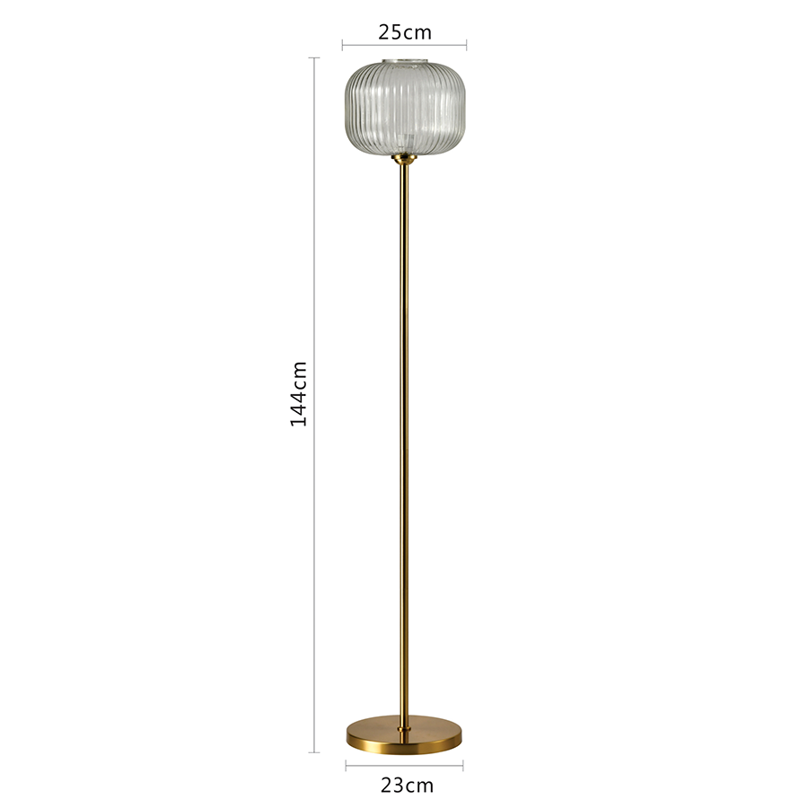 Talya Glass Floor Lamp