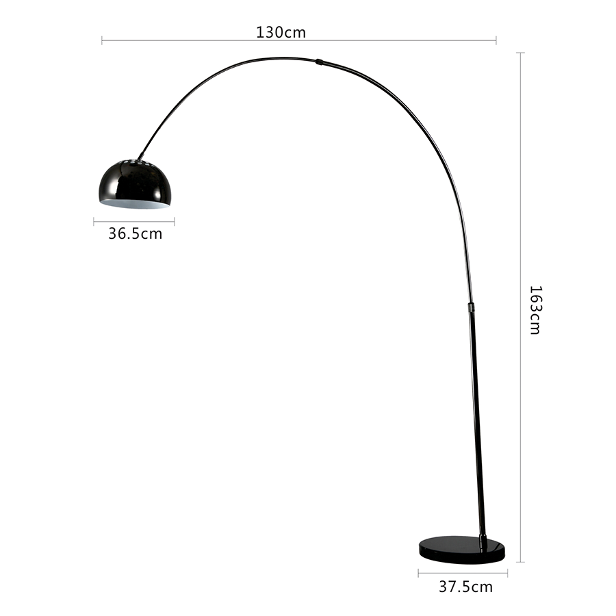 Tomila Metal Arc Floor Lamp