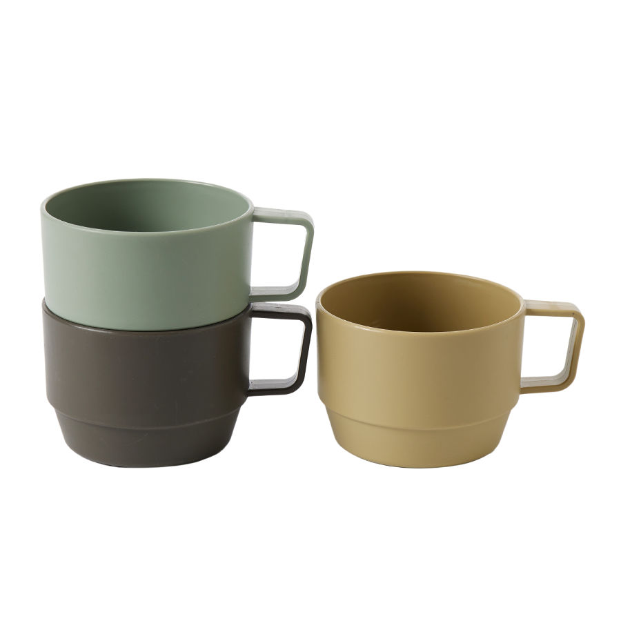 Trev Plastic Mug 3pc Set