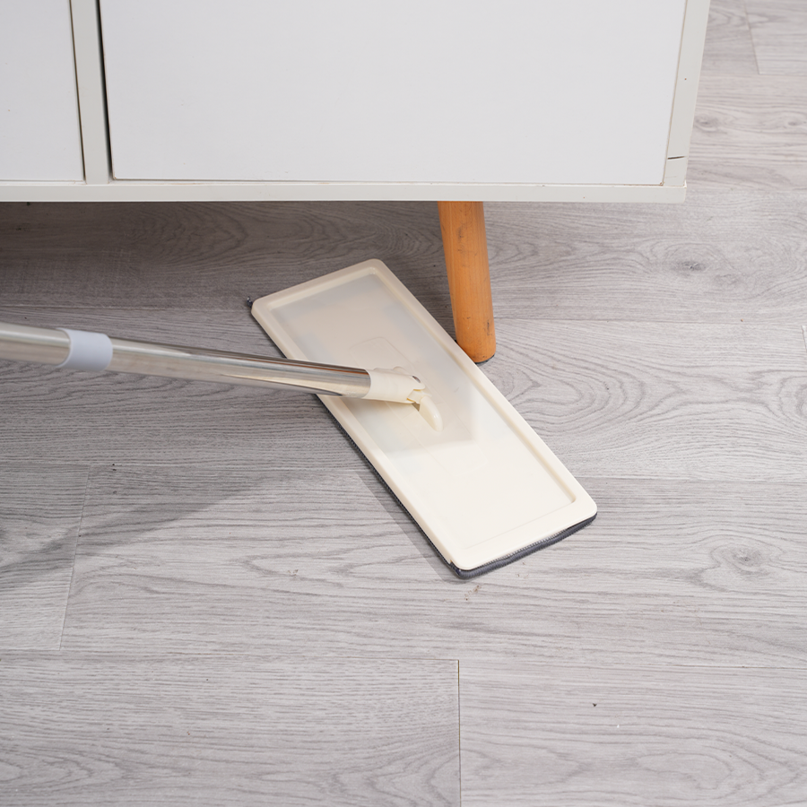 Hands-free Flat Mop with Wringer Bucket