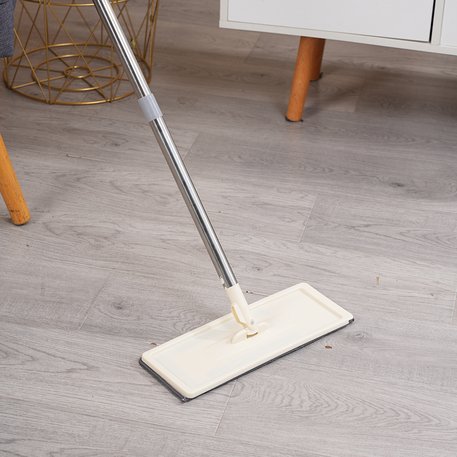 Hands-free Flat Mop with Wringer Bucket