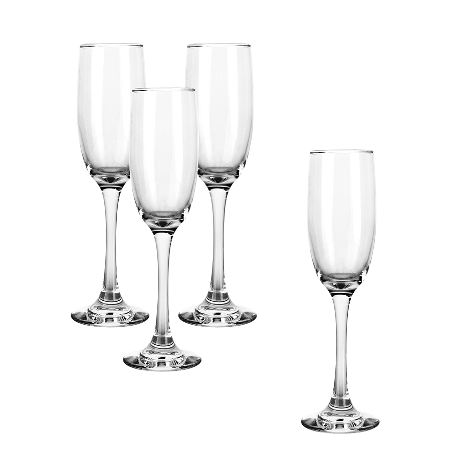 Dion Champagne Glass 4pc Set - 8oz