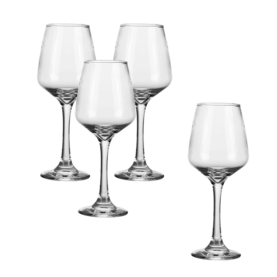 Delvy Wine Glass 4pc Set - 7oz