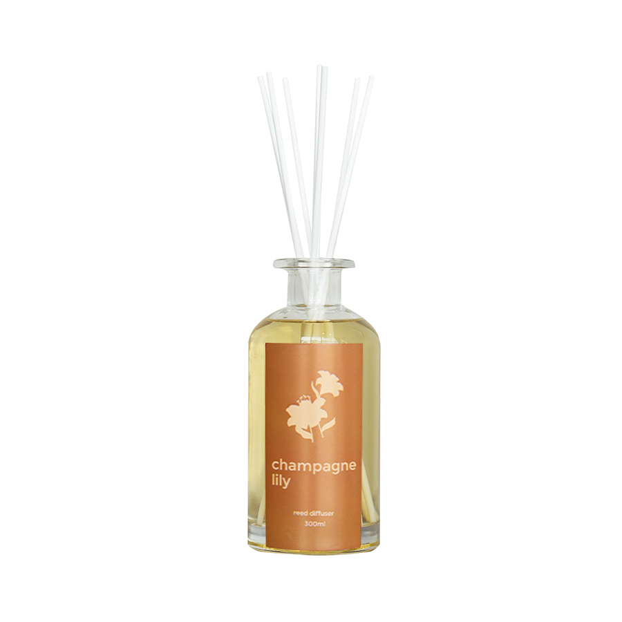 Reed Diffuser 300ml 5 sticks - Champagne Lily