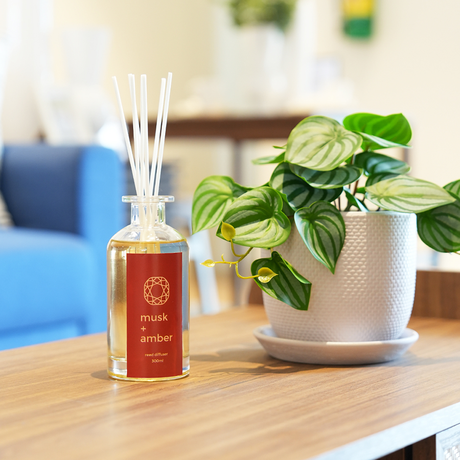 Reed Diffuser 300ml 5 sticks - Musk + Amber