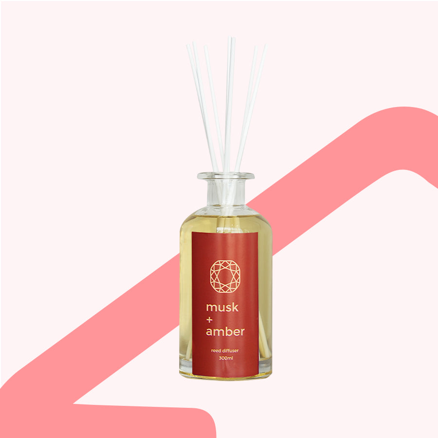 Reed Diffuser 300ml - Musk + Amber