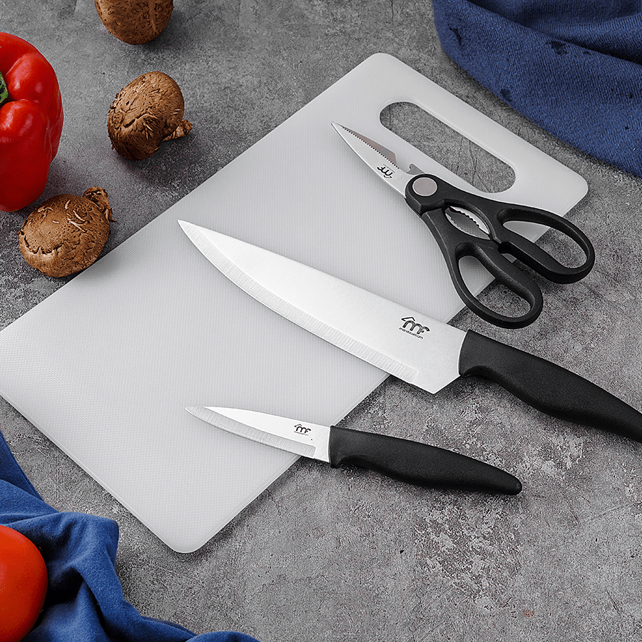 Lumi Knife Set with Chopping Board 4pc Set