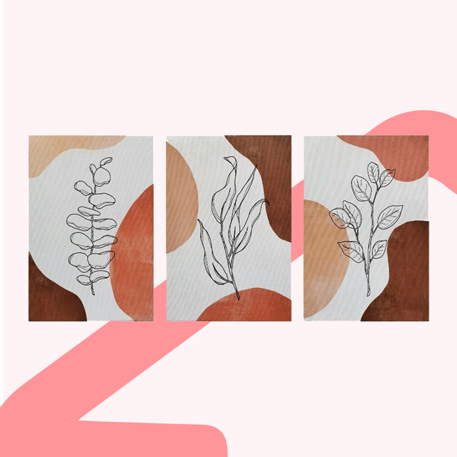 Ronia Set of 3 Canvas Wall Art