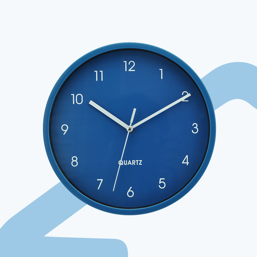 Ebes Royal Blue Wall Clock