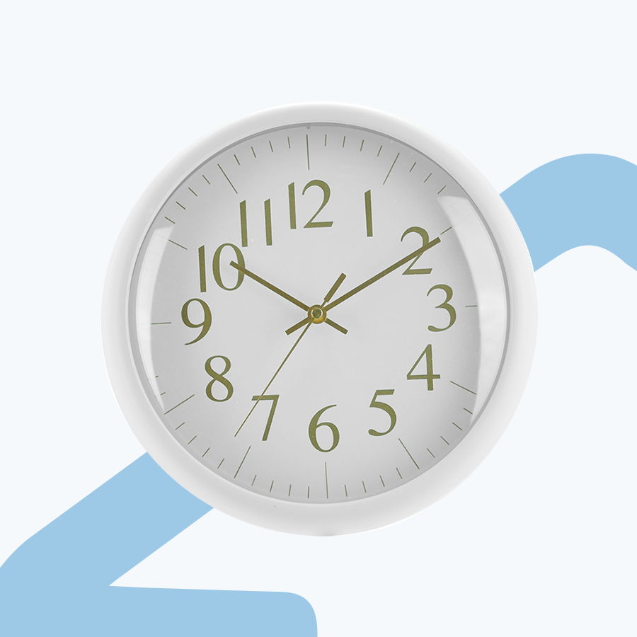 Emeka White Wall Clock