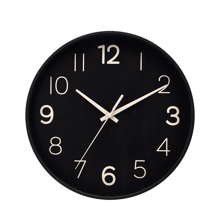 Edvin Black Wall Clock