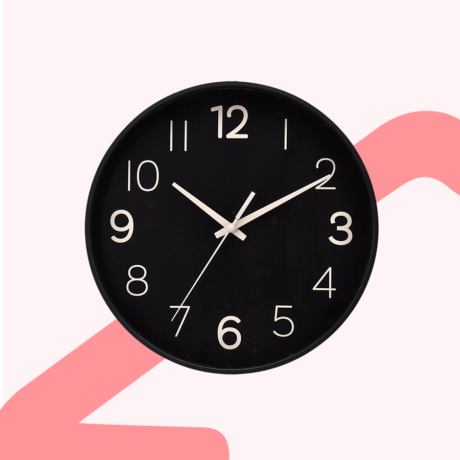 Edvin Black Wall Clock