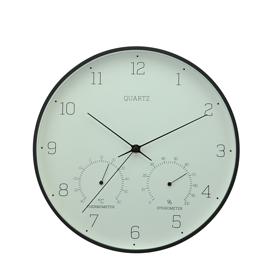 Enki Black Wall Clock