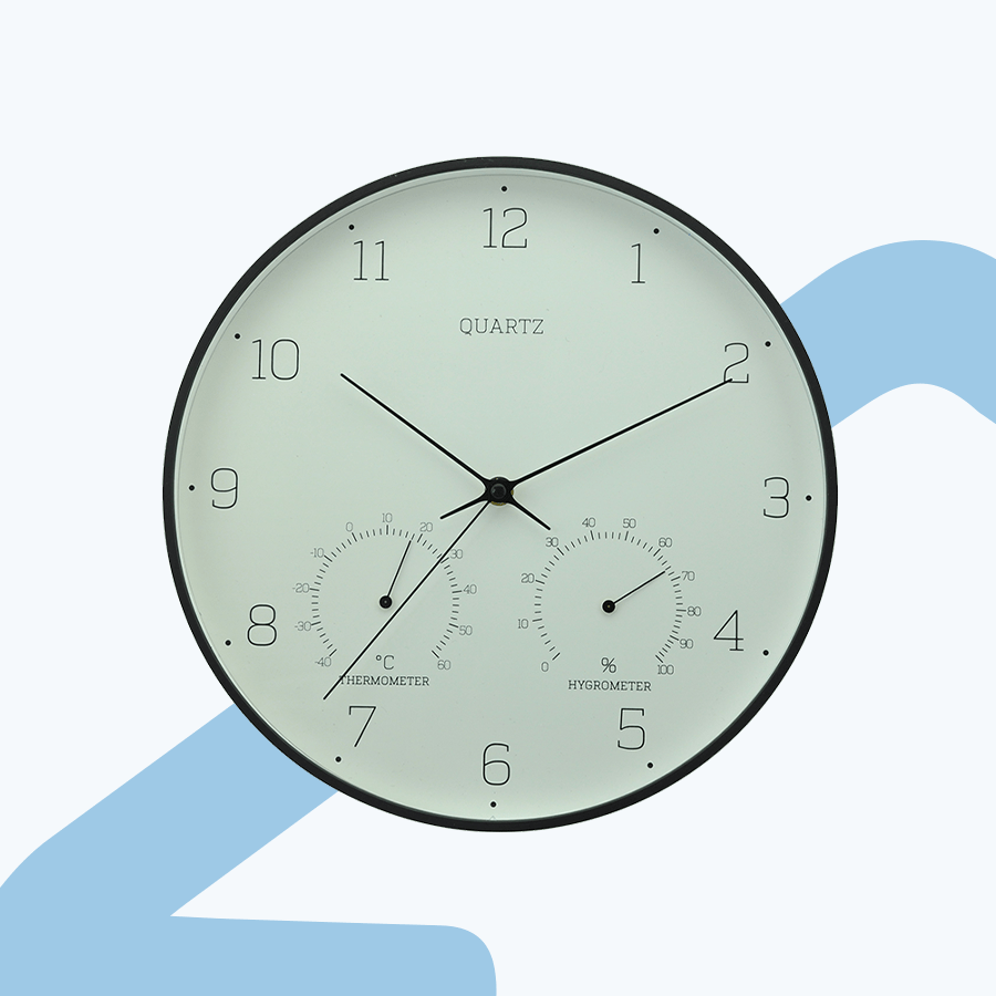 Enki Black Wall Clock