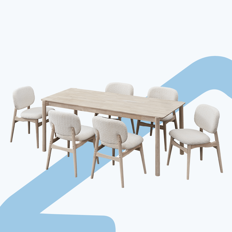 Nick 6 Seater Dining Set