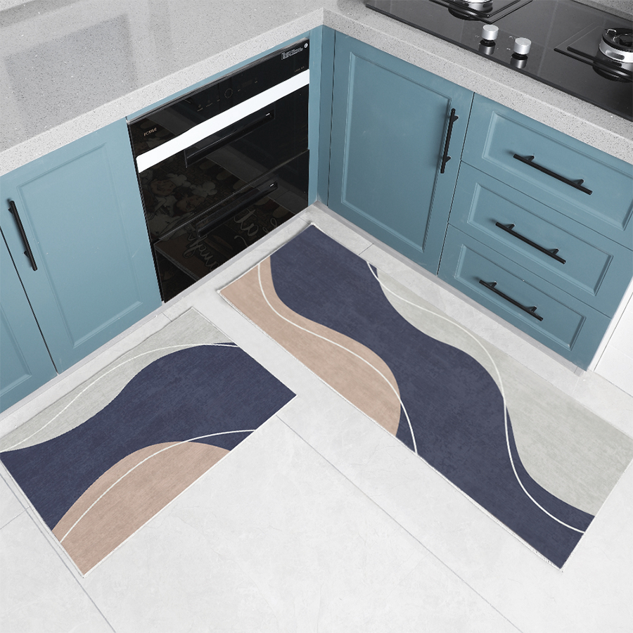 Serin Modern Kitchen Mat Set of 2