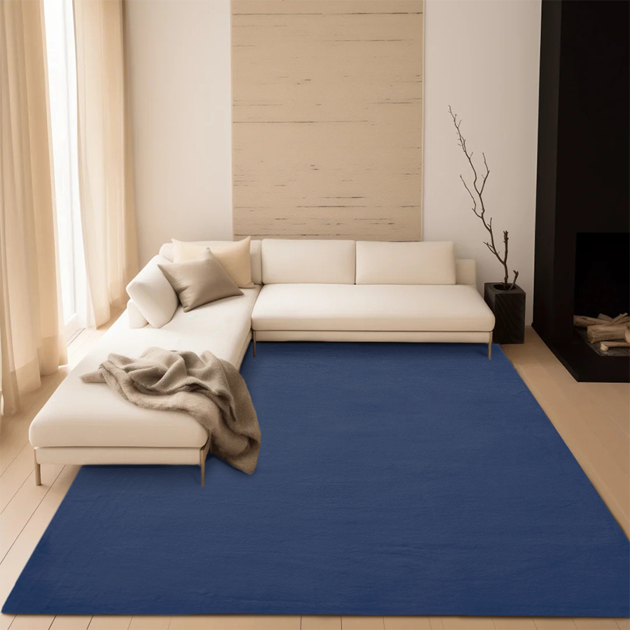 Saven Blue Quartz Shaggy Rug