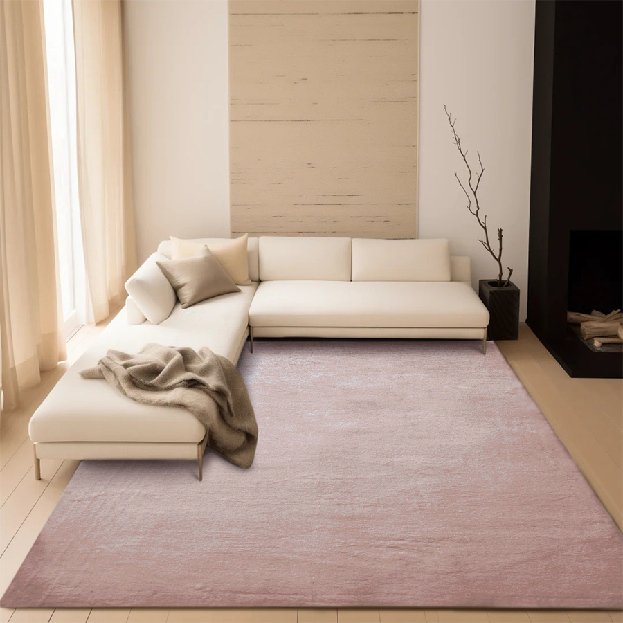 Saven Ash Rose Shaggy Rug