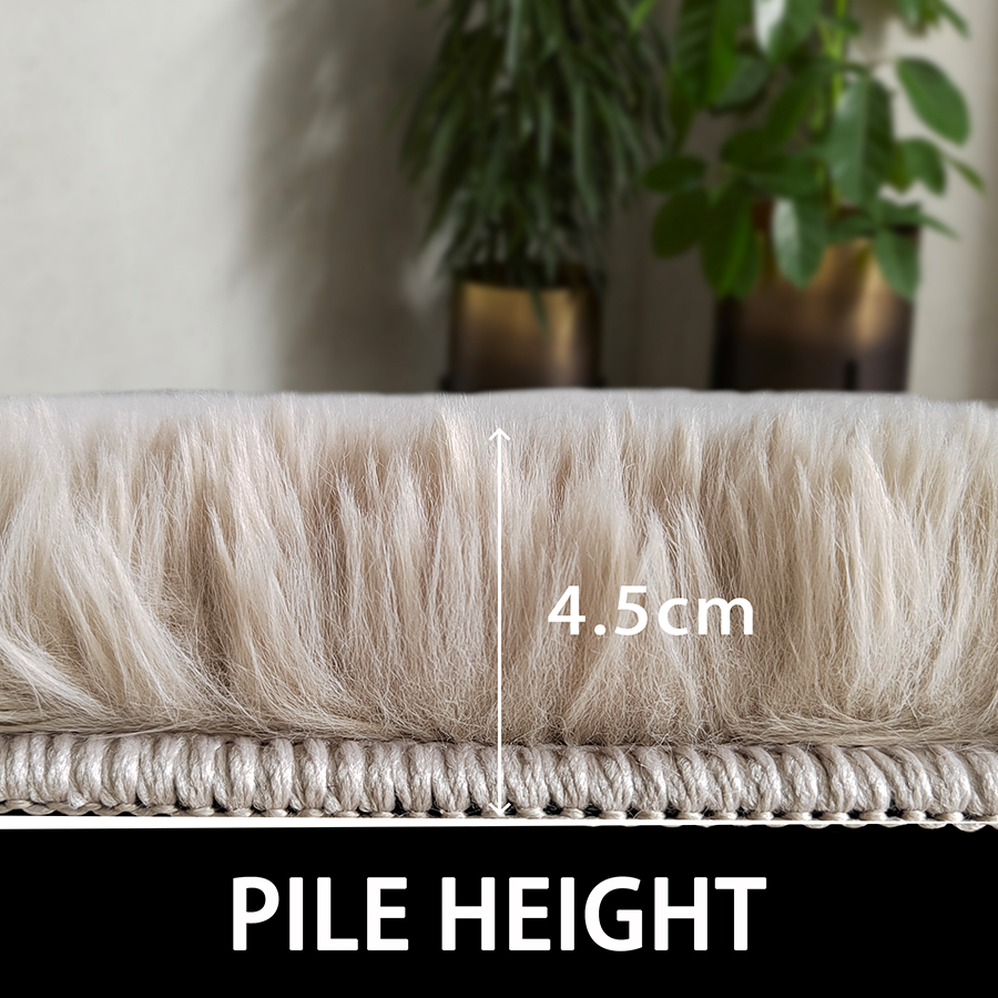 Arven Almond Latte Shaggy Rug