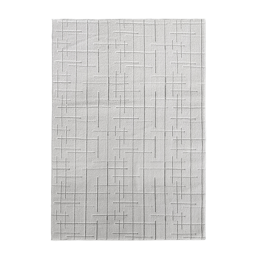 Asya White + Gray Flatweave Rug