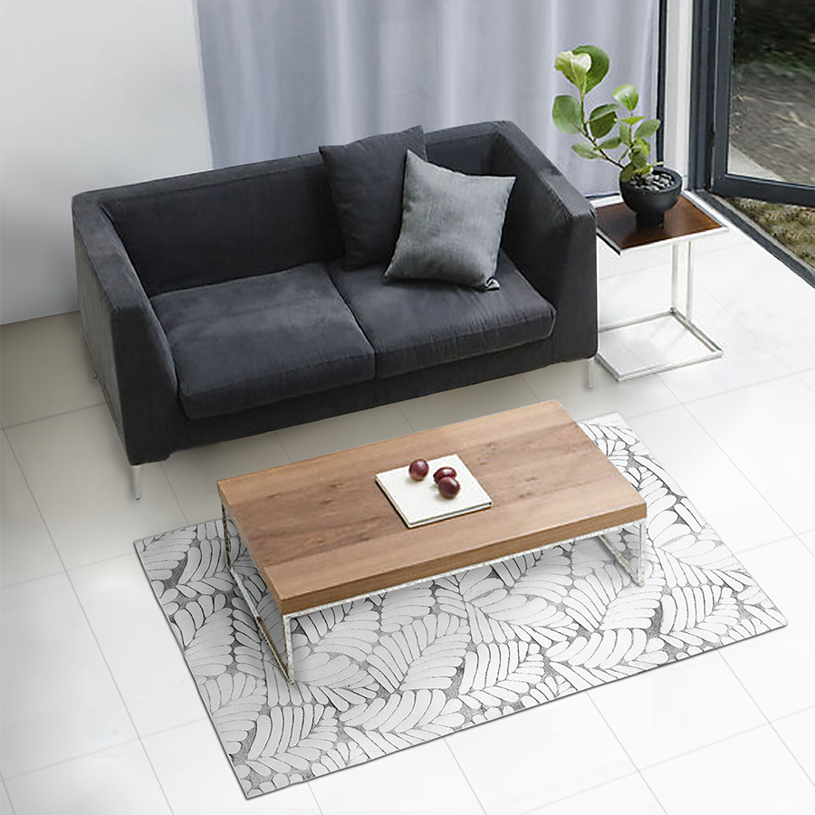 Alith Leaves High-low Rug