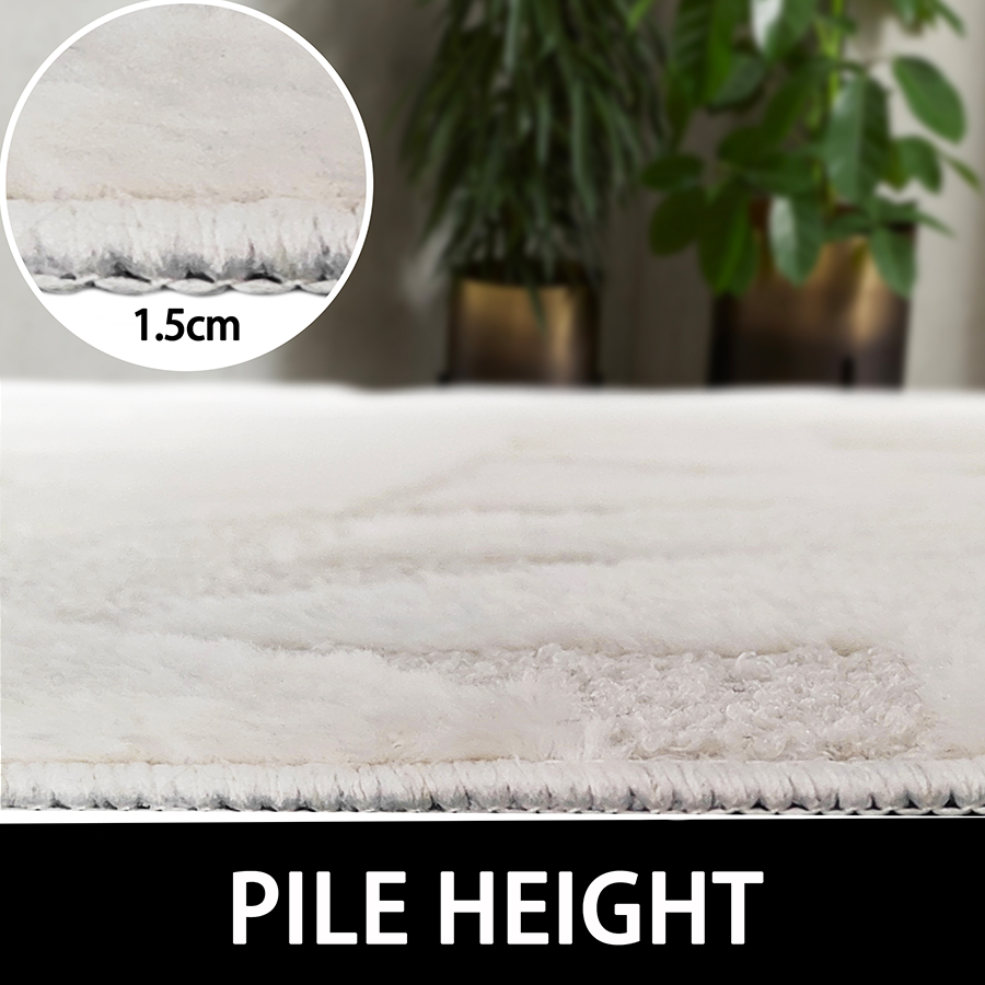 Alisa Two-toned  Faux Fur Rug