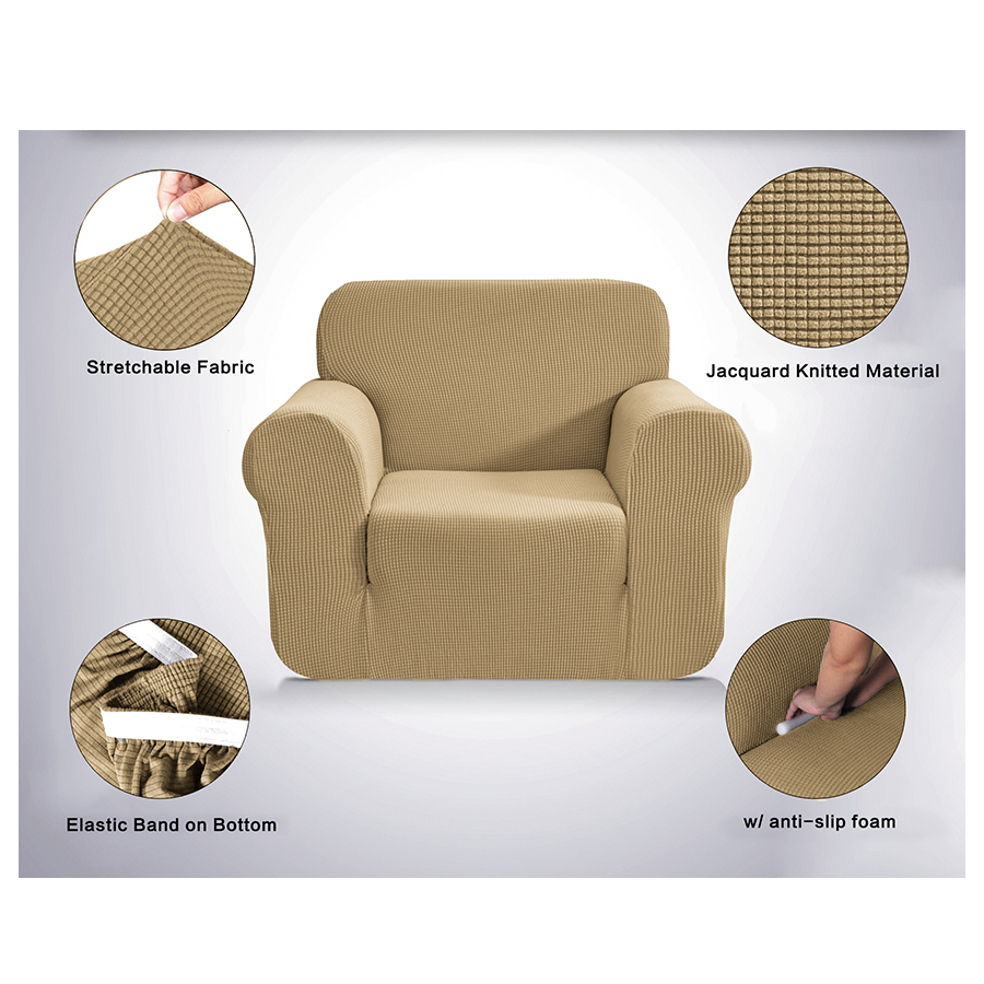 Stretchable Sofa Protector Taupe