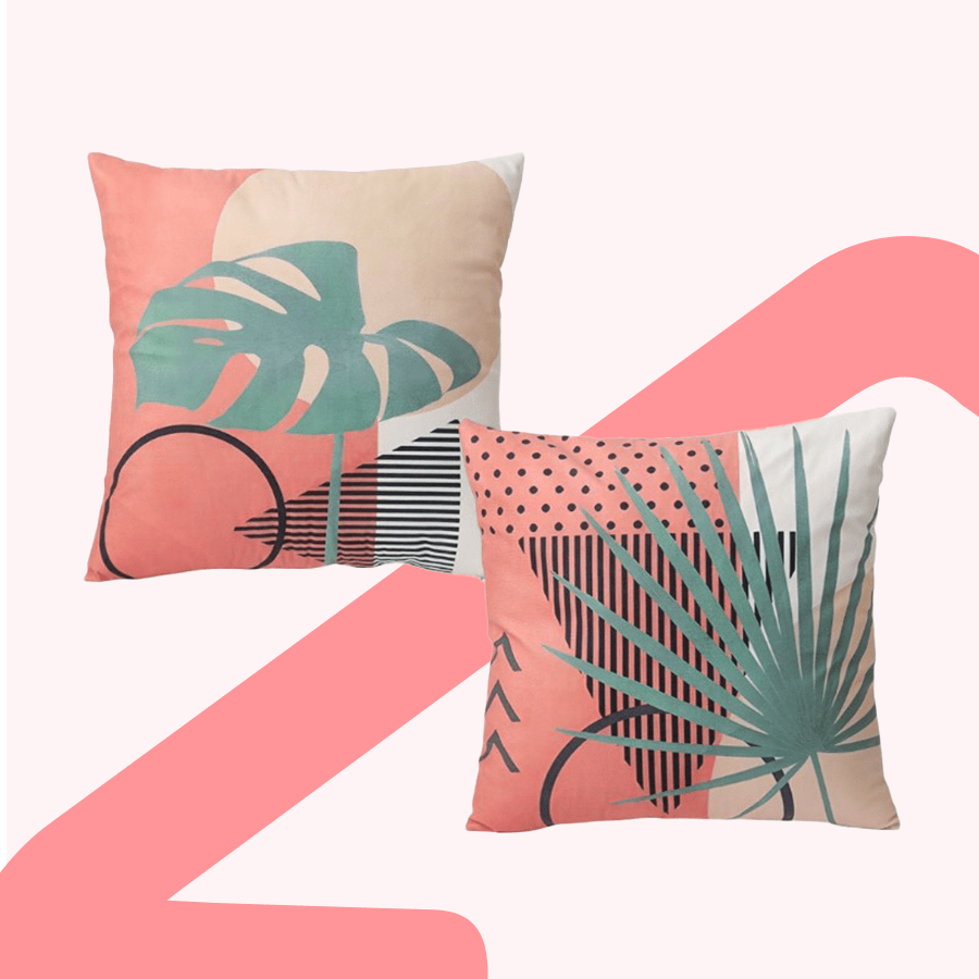 Lumi Clay Tropics Throw Pillowcase Set of 2