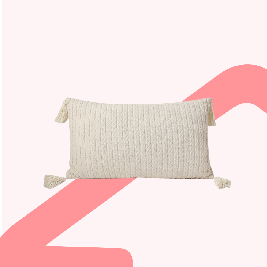 Milica Boho White Kidney Pillowcase