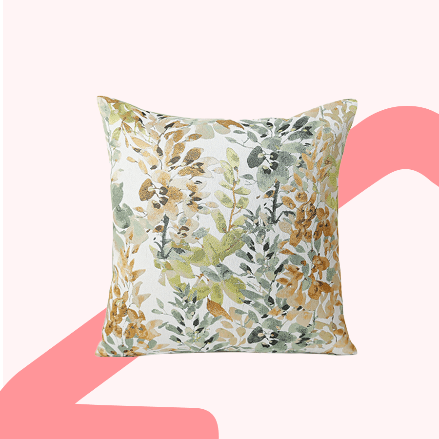 Mara Foliage Jacquard Throw Pillowcase