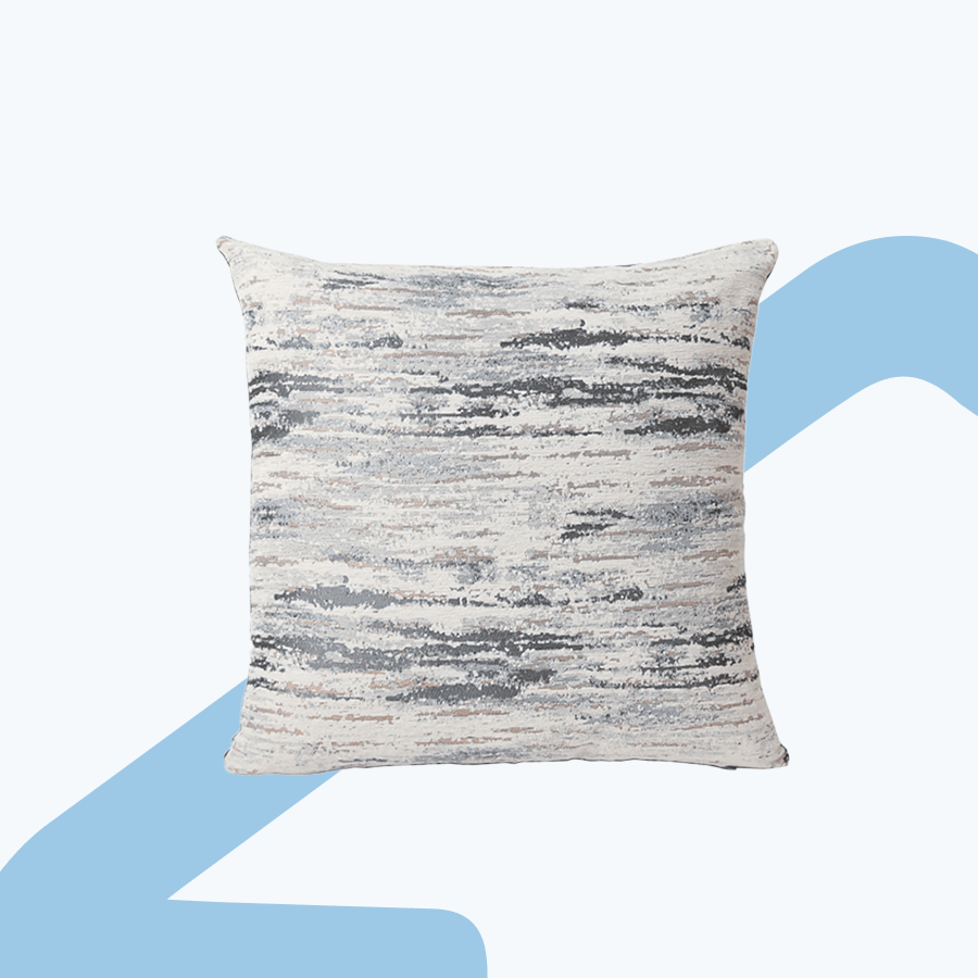 Melia Black Chenille Throw Pillowcase