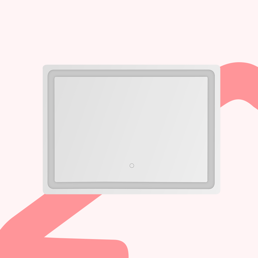 Rectangle Bathroom Mirror with LED Backlight
