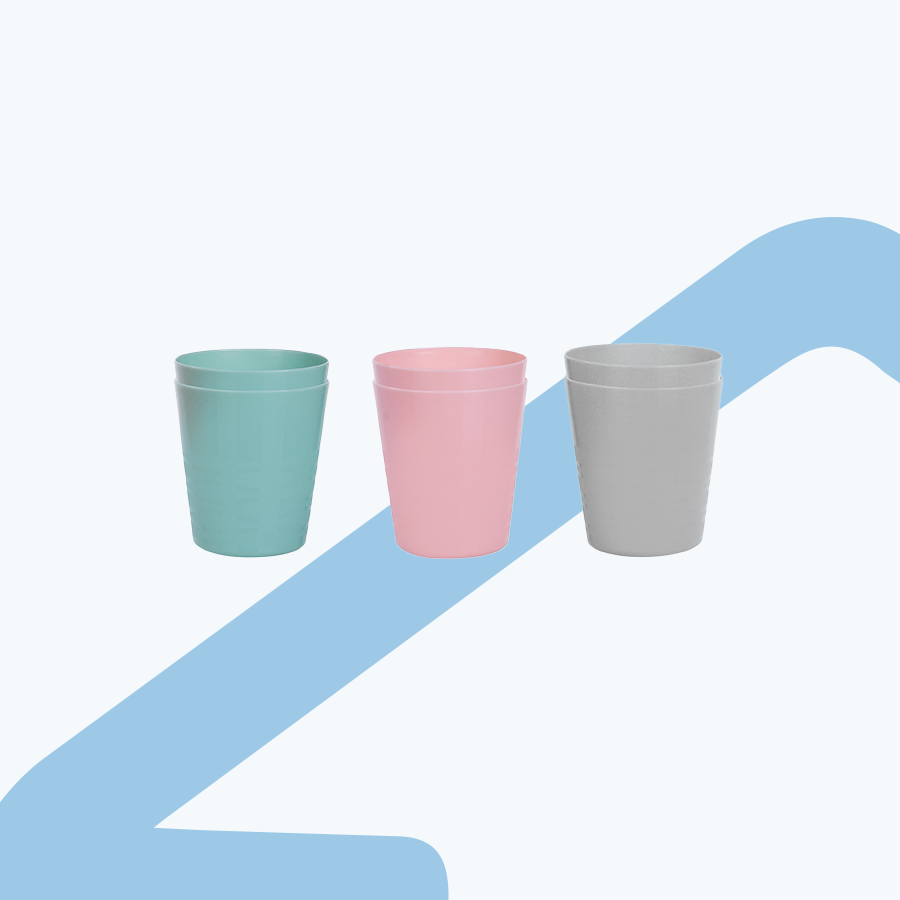 Suni Plastic Cup 6pc Set - 250ml