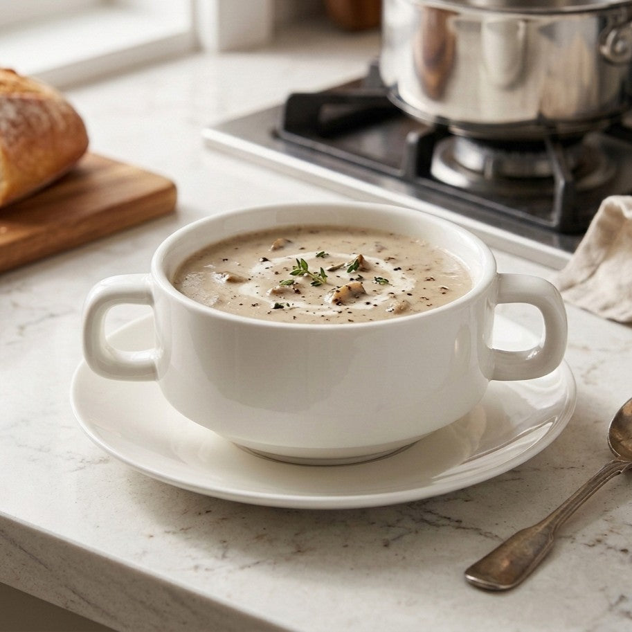 Avie Soup Cup and Saucer - 8oz