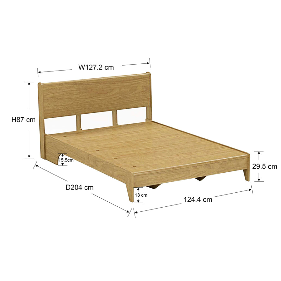 Jimi 48x75" Bed - Summer Oak