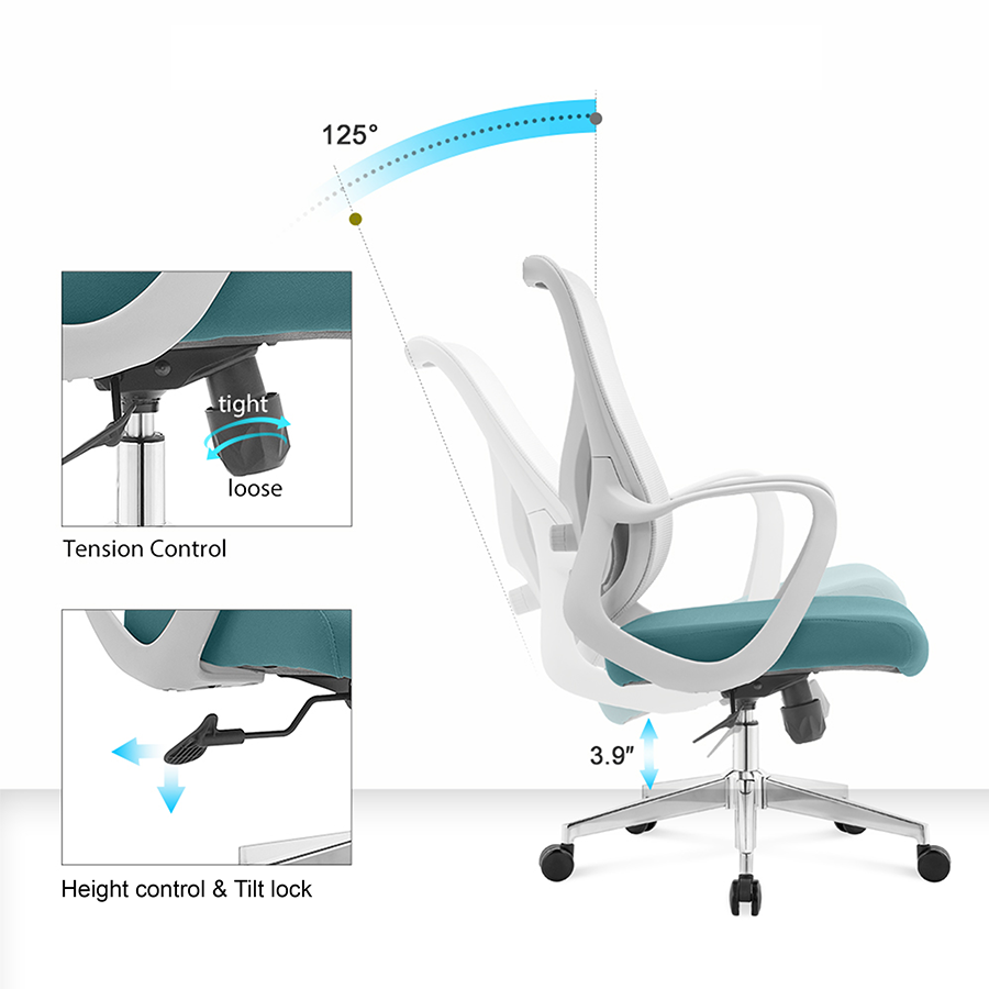 Paris Low Back Wide Seat Office Chair