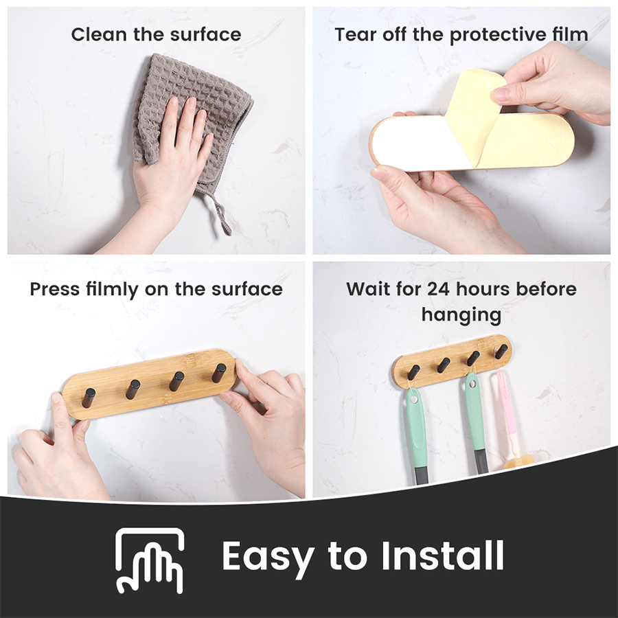 Faris Wall Mounted 4 Hooks