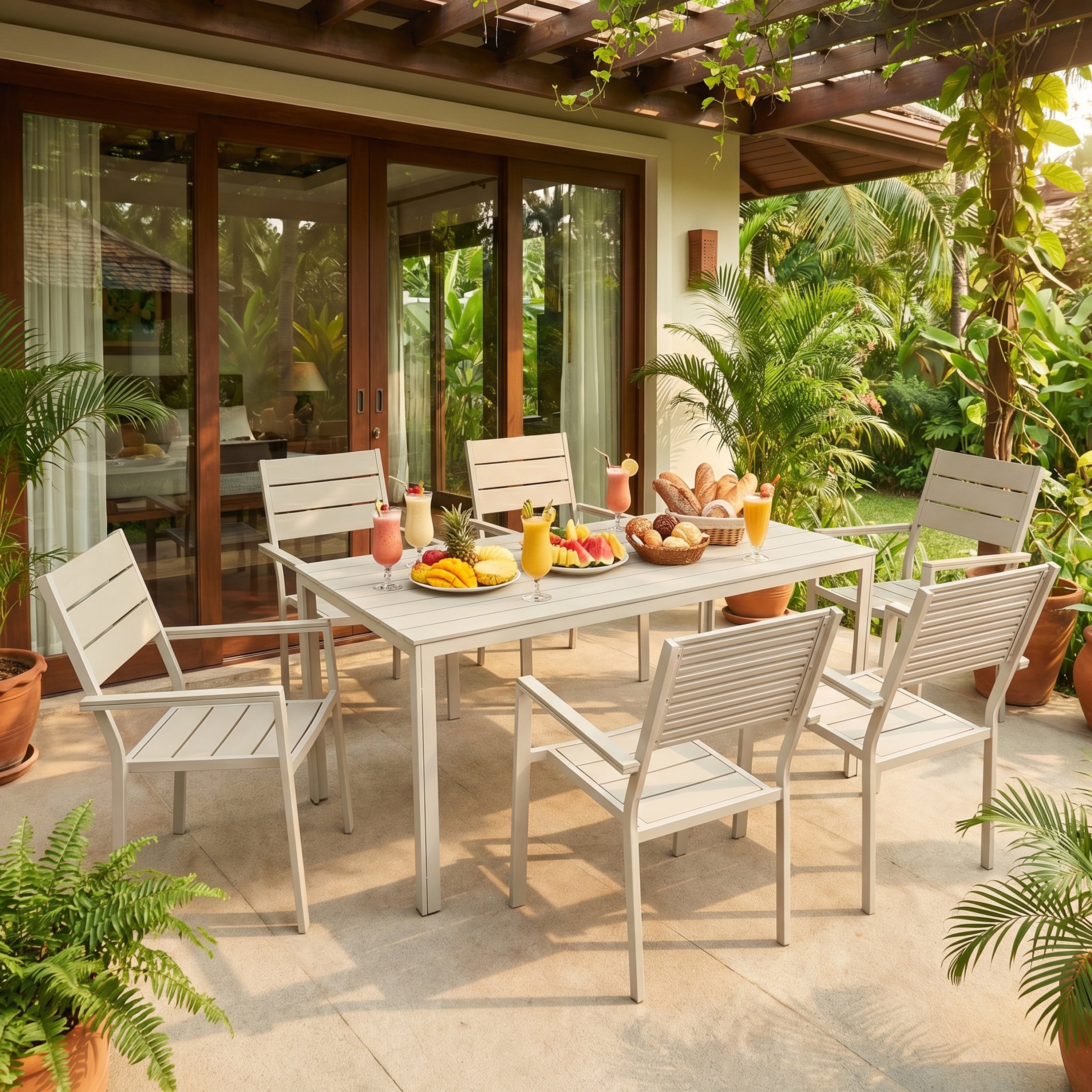 Monro 6 Seater Outdoor Dining Set