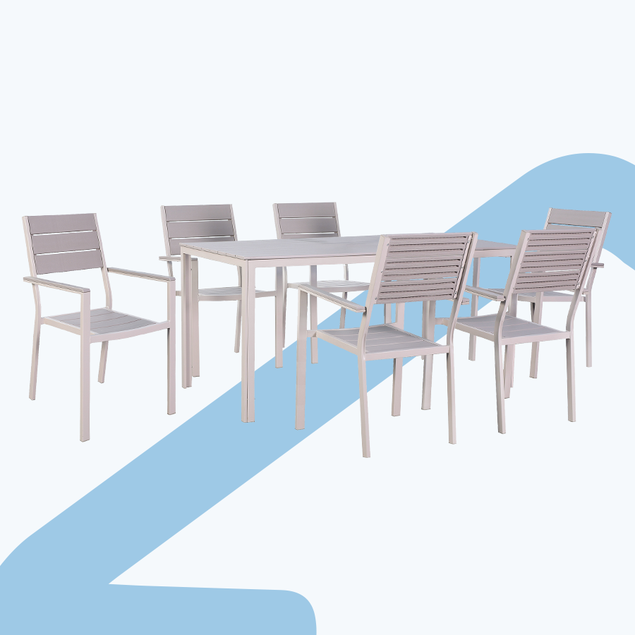 Monro 6 Seater Outdoor Dining Set