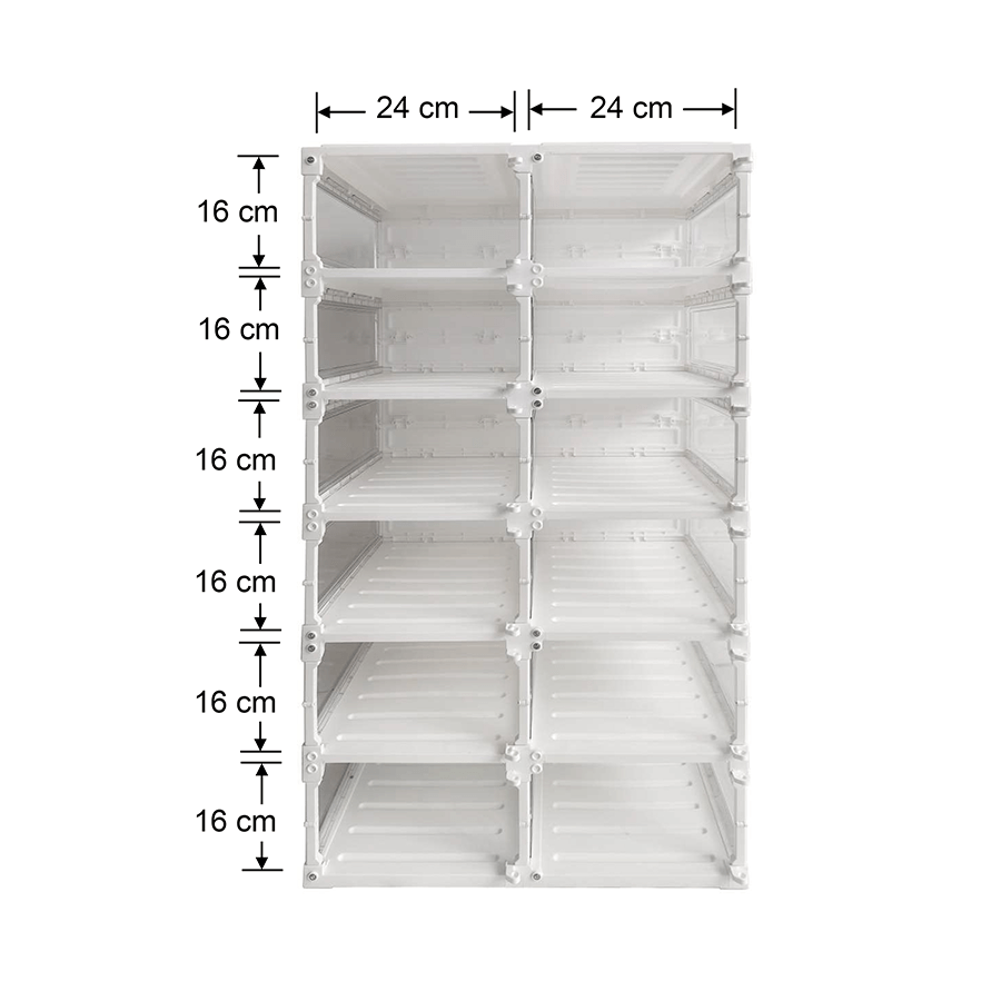 Collins 6 Layer 12 Box Shoe Organizer