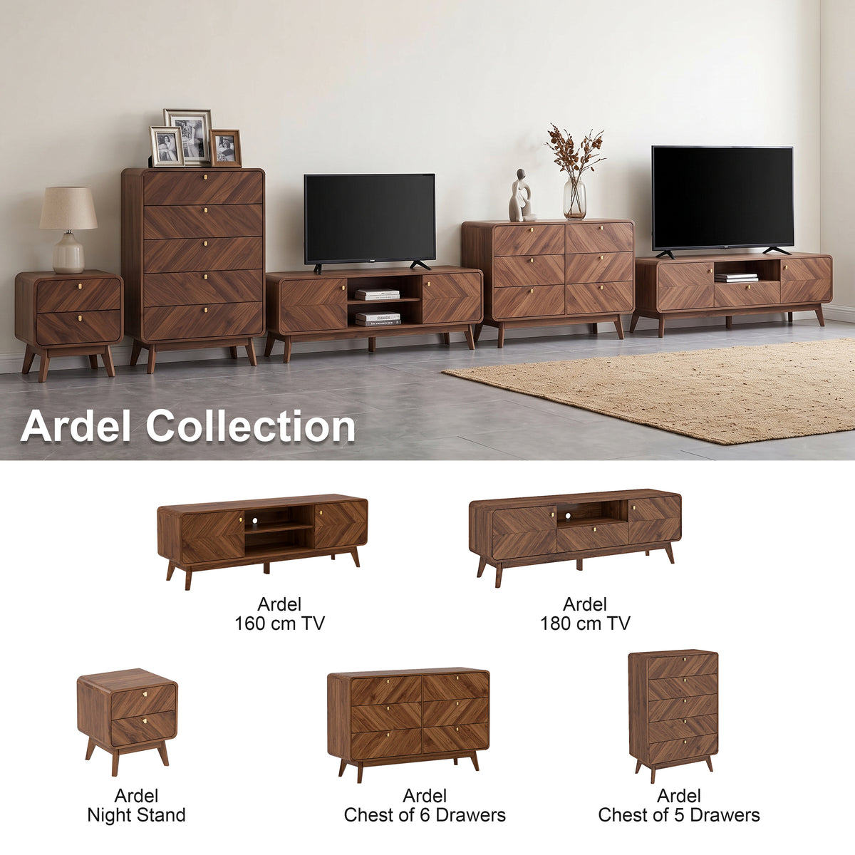 Ardel 180 cm TV Bench