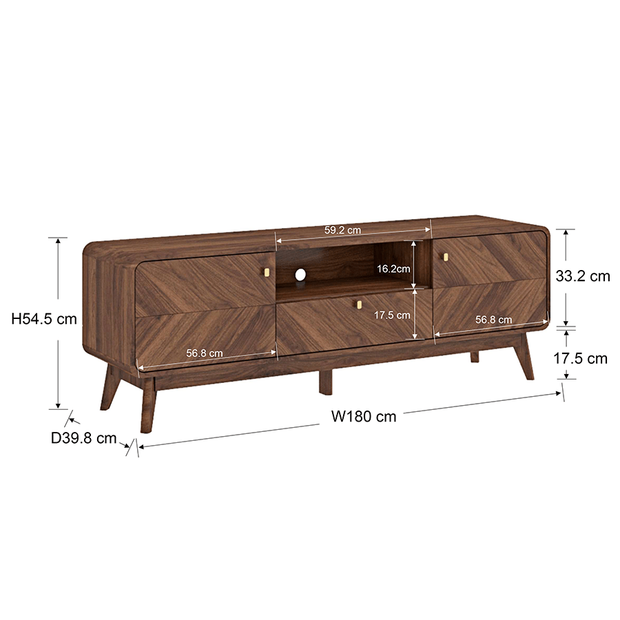 Ardel 180 cm TV Bench