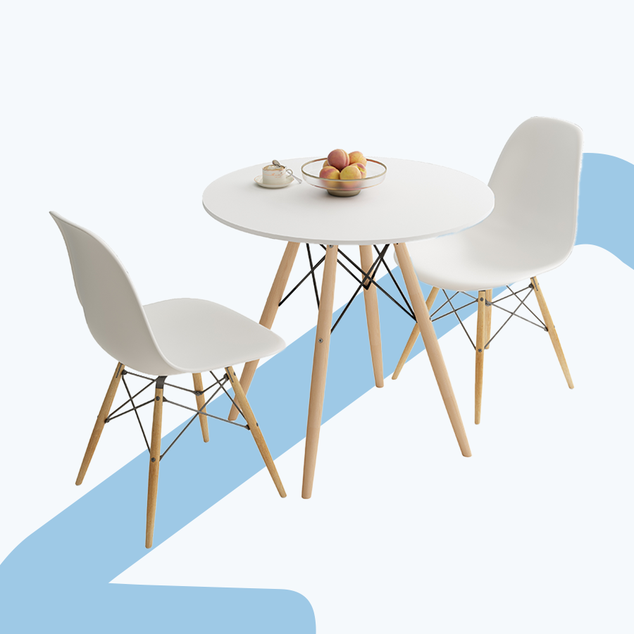 Clarisse 2 Seater Round Dining Set