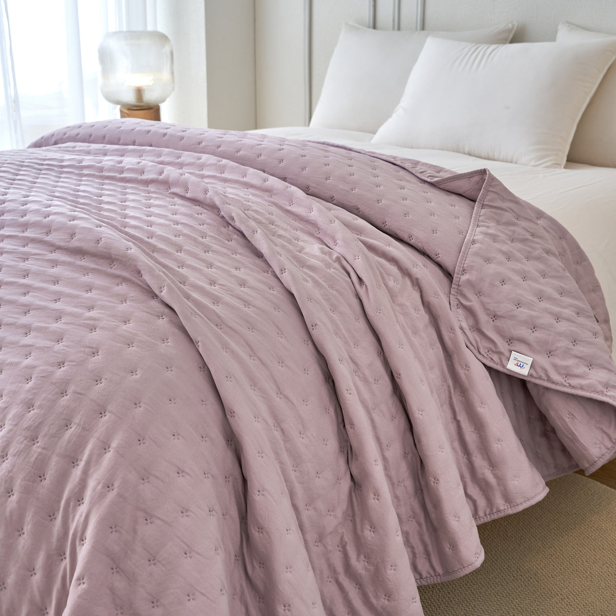 Holly Bedspread - Purple