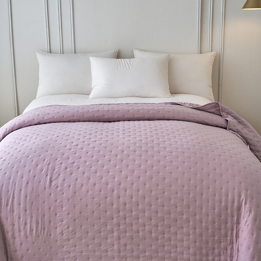 Holly Bedspread - Purple