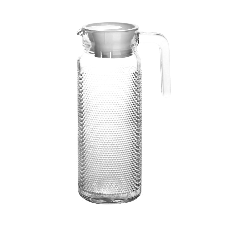 Frost Glass Pitcher with Lid - 34oz